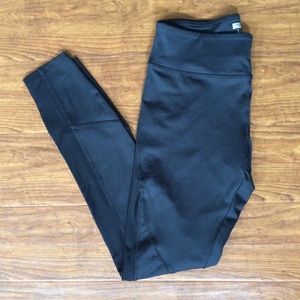 Forever21 black long workout leggings.